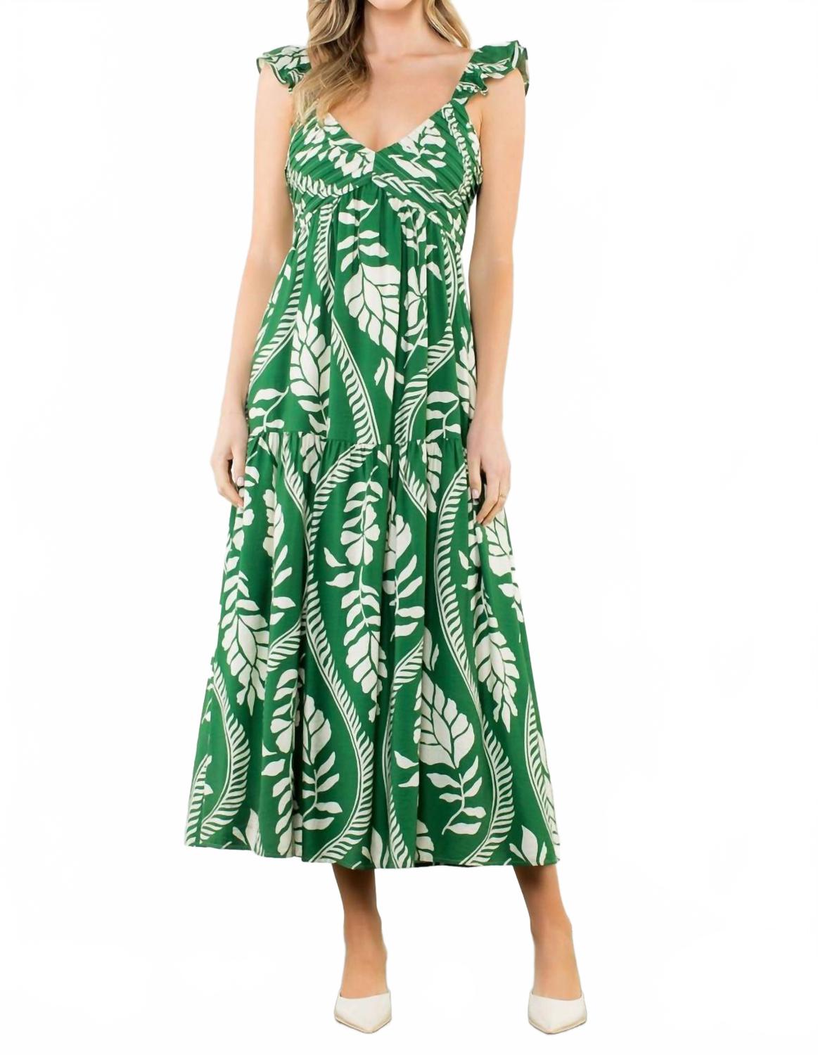 Лиственный Вайн макси-платье в зеленом THML
Лиственный Вайн макси-платье в зеленом THML
