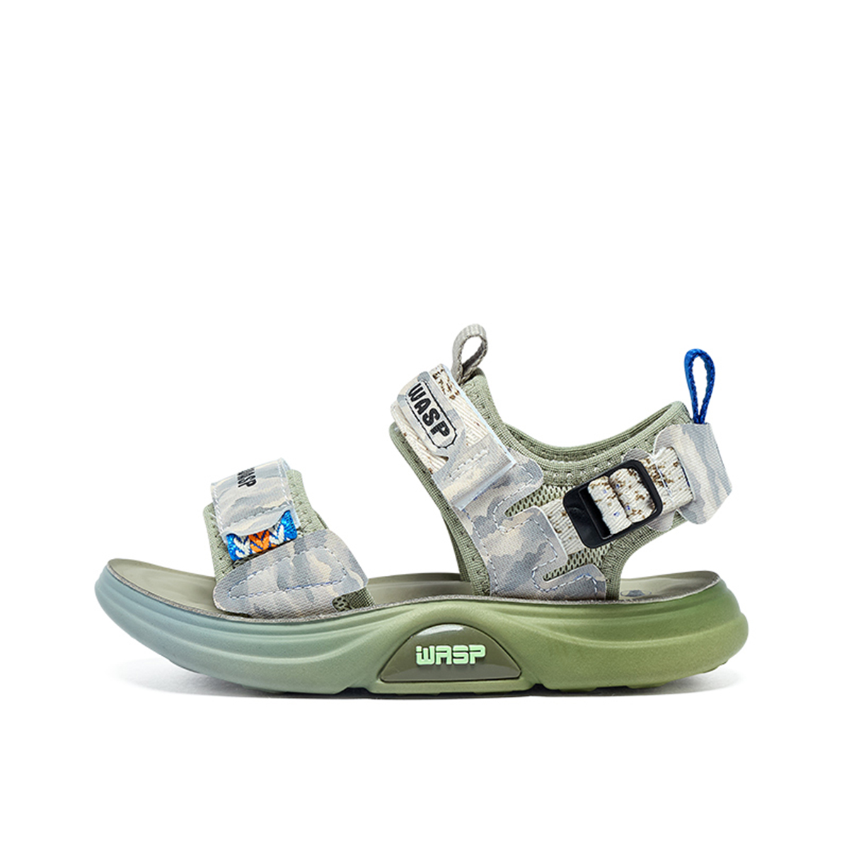 Нескользящие, дышащие, легкие, амортизирующие детские сандалии BIG WASP, черный/серый 
Нескользящие, дышащие, легкие, амортизирующие детские сандалии BIG WASP, черный/серый