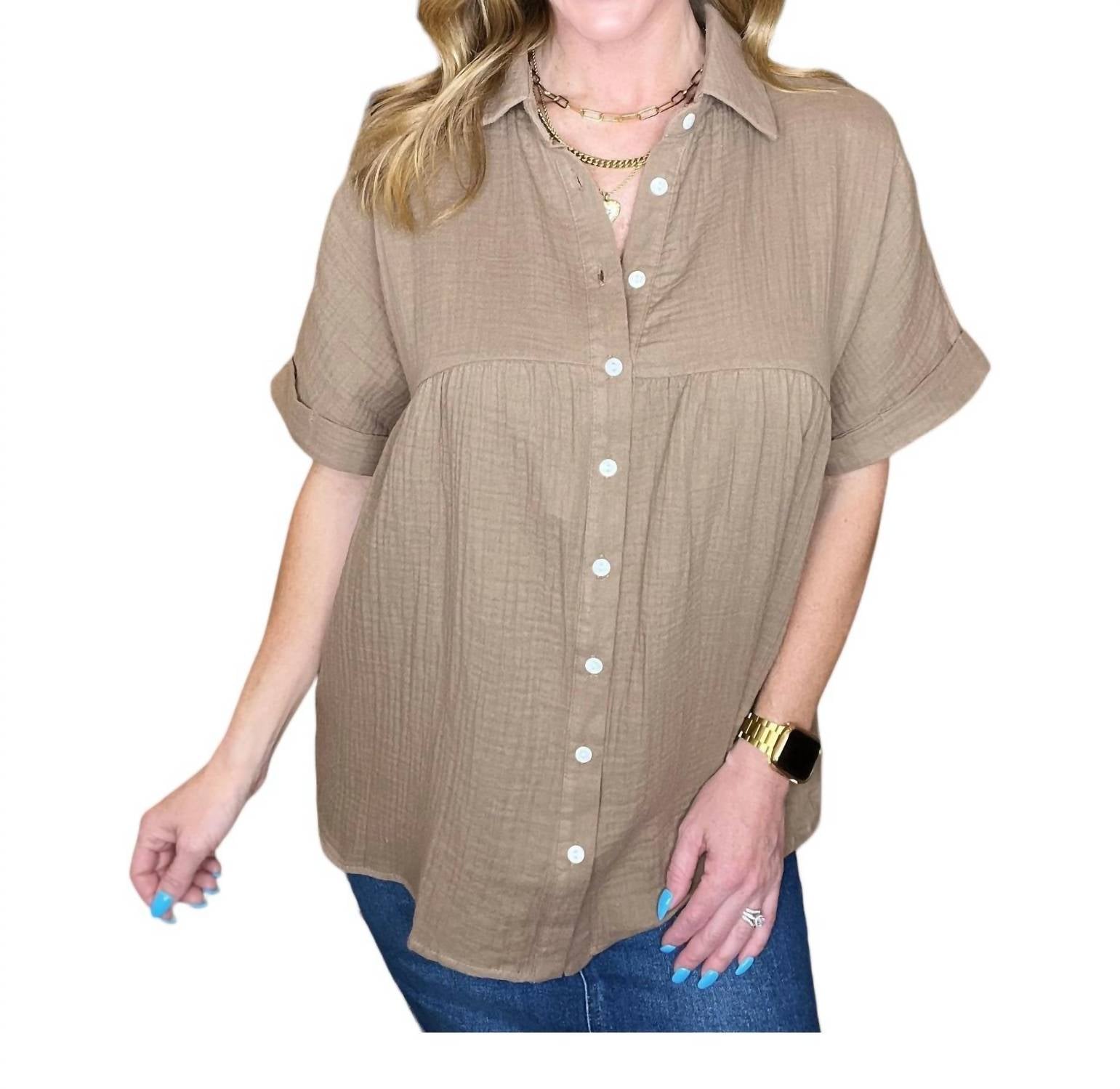 Блуза Babydoll из марли цвета мокко ANDREE BY UNIT, цвет mocha
Блуза Babydoll из марли цвета мокко ANDREE BY UNIT, цвет mocha