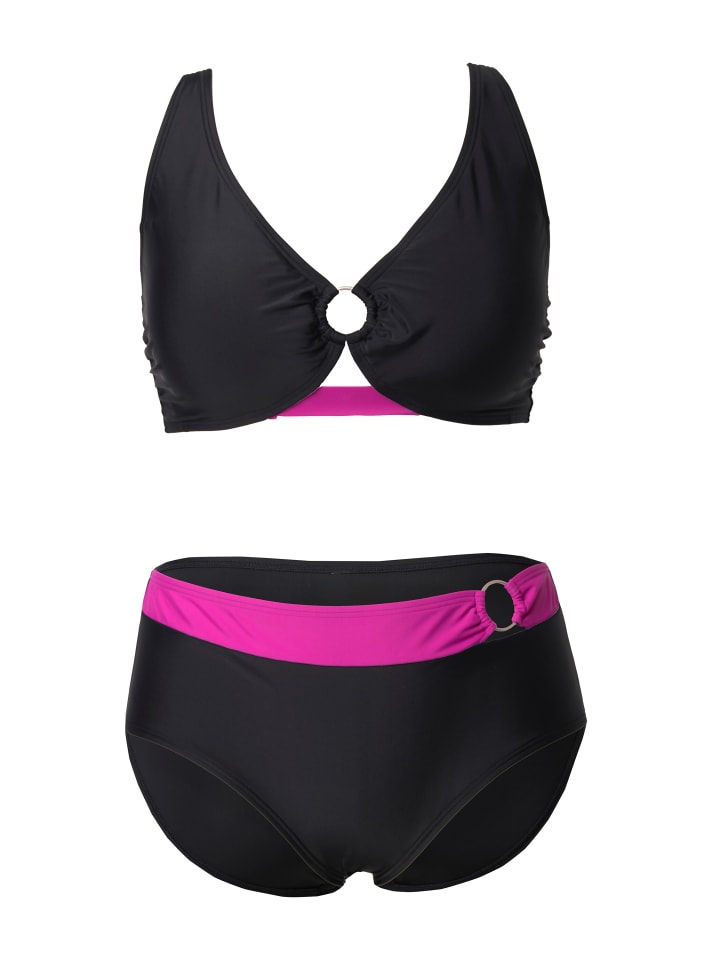 Комплект бикини Ulla Popken, черный 
Комплект бикини Ulla Popken, черный