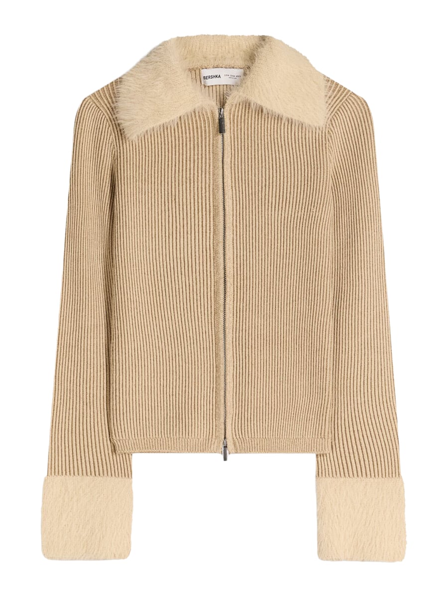 Вязаный кардиган Bershka, желтый
Вязаный кардиган Bershka, желтый