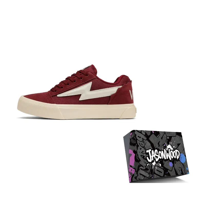JASONWOOD Упаковка, износостойкие и нескользящие лоу-топ скейтбордские кроссовки мужские бокс - бордовый, цвет Burgundy 
JASONWOOD Упаковка, износостойкие и нескользящие лоу-топ скейтбордские кроссовки мужские бокс - бордовый, цвет Burgundy