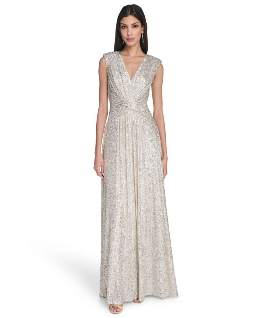 Женское платье с V-образным вырезом, расшитое пайетками Eliza J, Silver
Женское платье с V-образным вырезом, расшитое пайетками Eliza J, Silver