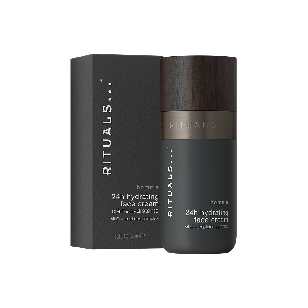 Крем для лица homme collection 24h hydrating face cream Rituals, объем 50 мл
Крем для лица homme collection 24h hydrating face cream Rituals, объем 50 мл