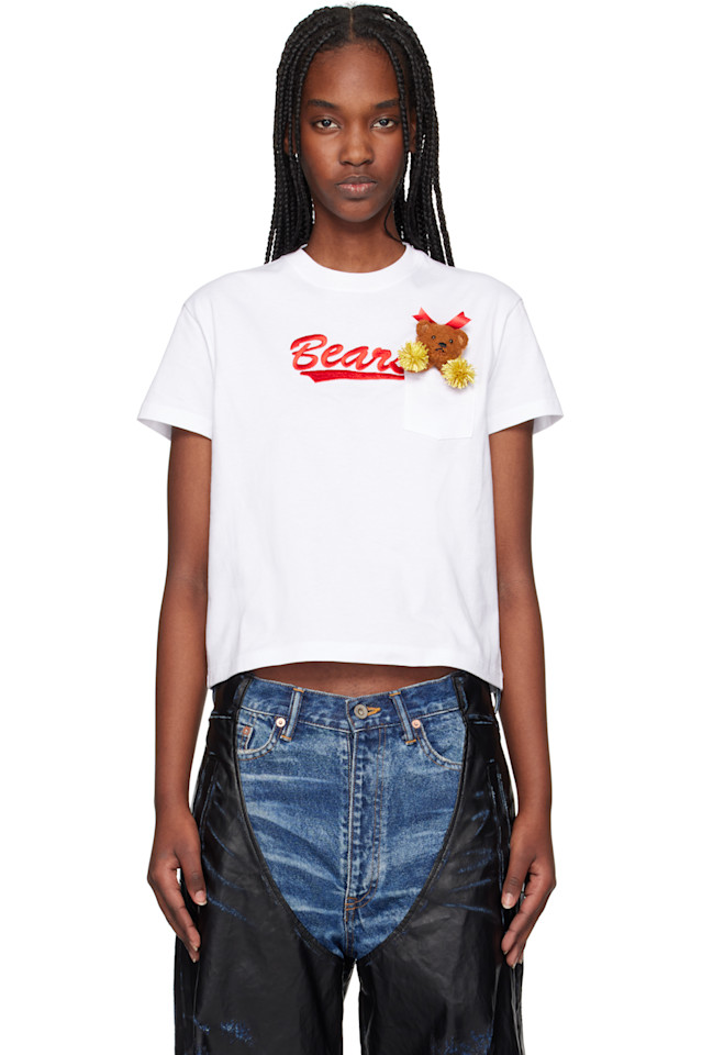 Футболка с медведем для черлидинга Doublet, белый
Футболка с медведем для черлидинга Doublet, белый