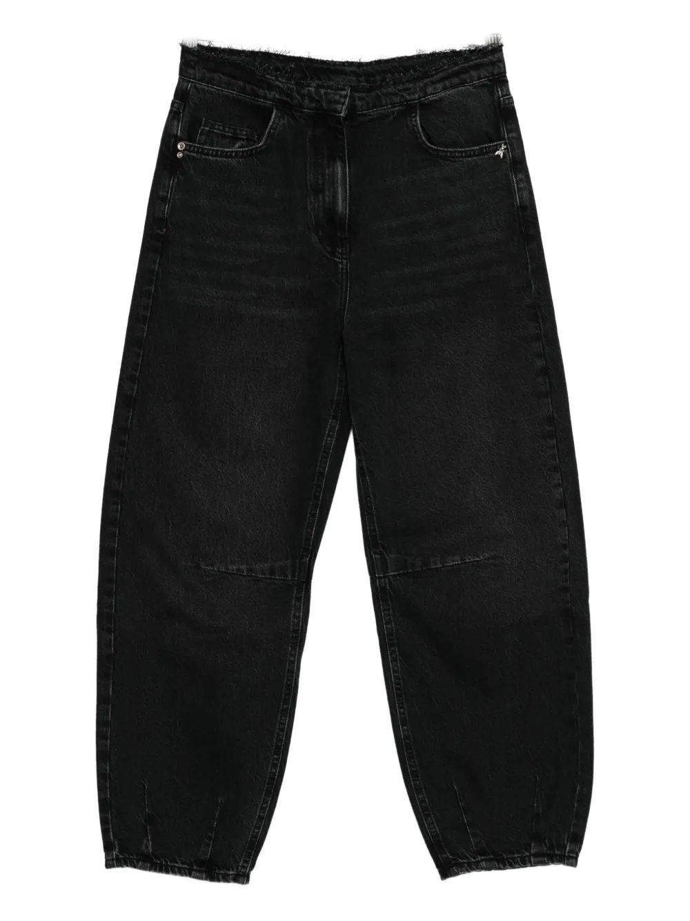 Джинсы-баллоны с потертостями на талии Patrizia Pepe, черный
Джинсы-баллоны с потертостями на талии Patrizia Pepe, черный