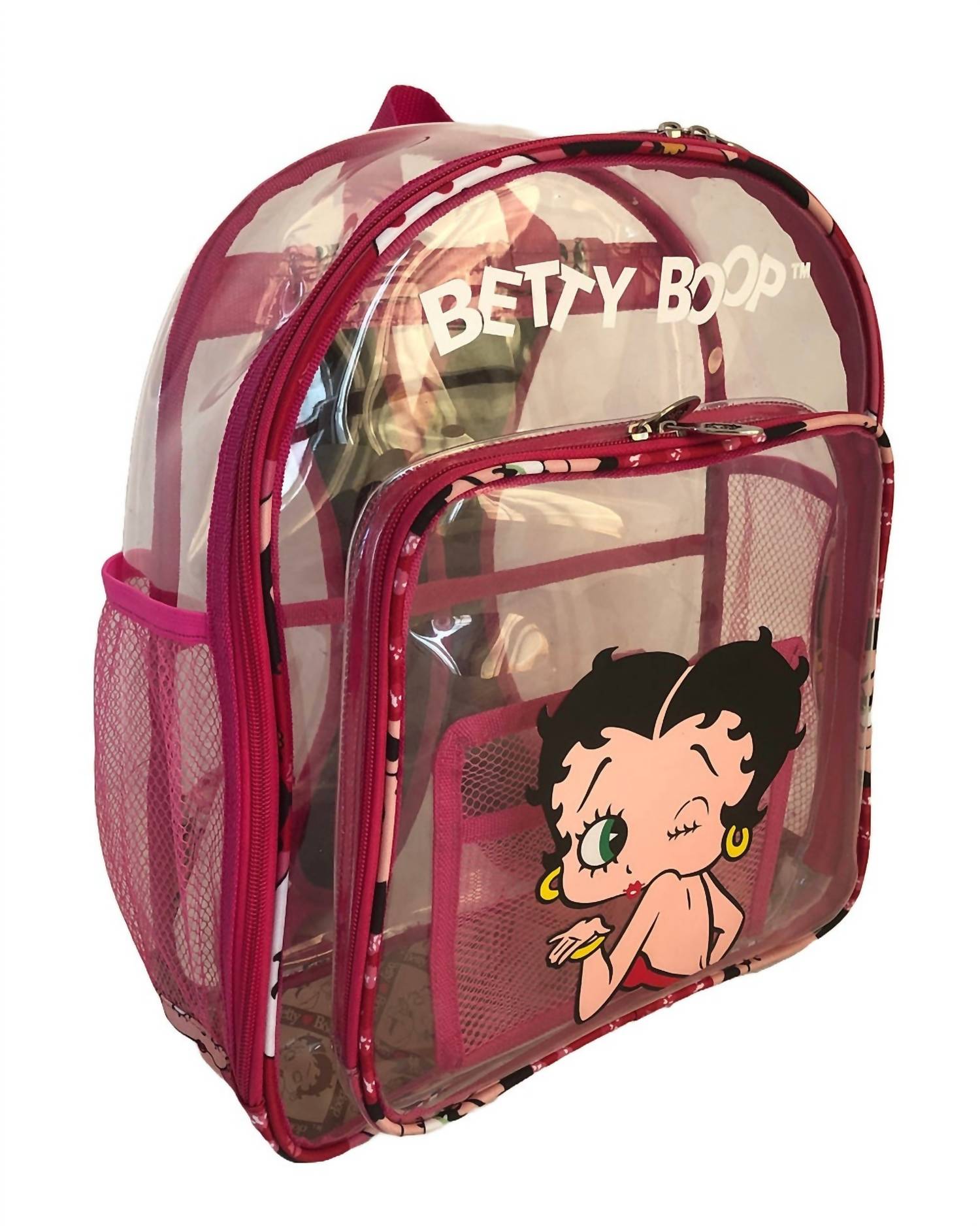 Женский розовый прозрачный рюкзак Betty Boop
Женский розовый прозрачный рюкзак Betty Boop