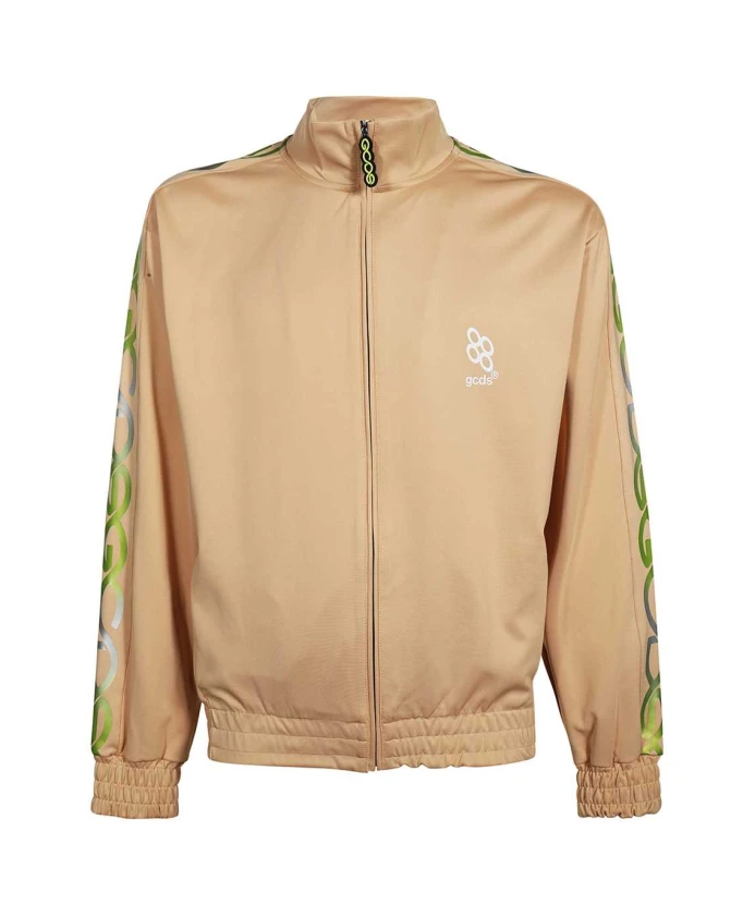 Толстовка из технологичной ткани с логотипом на рукаве Gcds, бежевый
Толстовка из технологичной ткани с логотипом на рукаве Gcds, бежевый