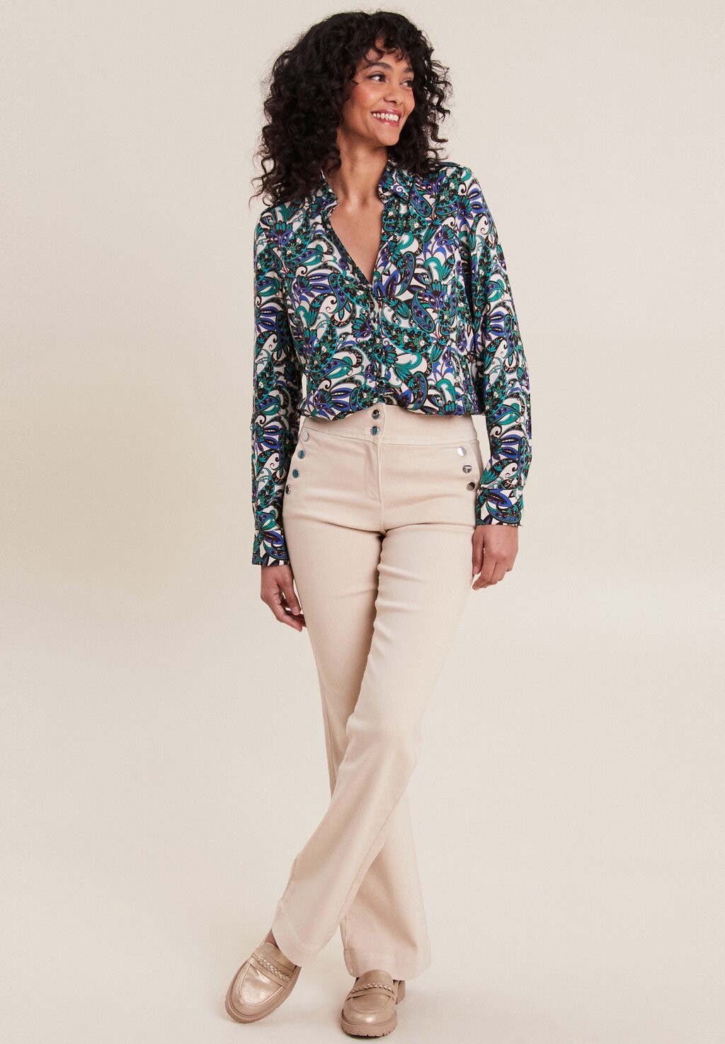 Блузка на пуговицах Breal, синий
Блузка на пуговицах Breal, синий