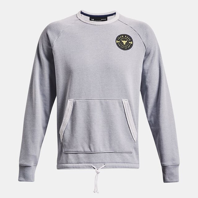 Мужской тяжелый махровый свитер Project Rock Under Armour, серый 
Мужской тяжелый махровый свитер Project Rock Under Armour, серый