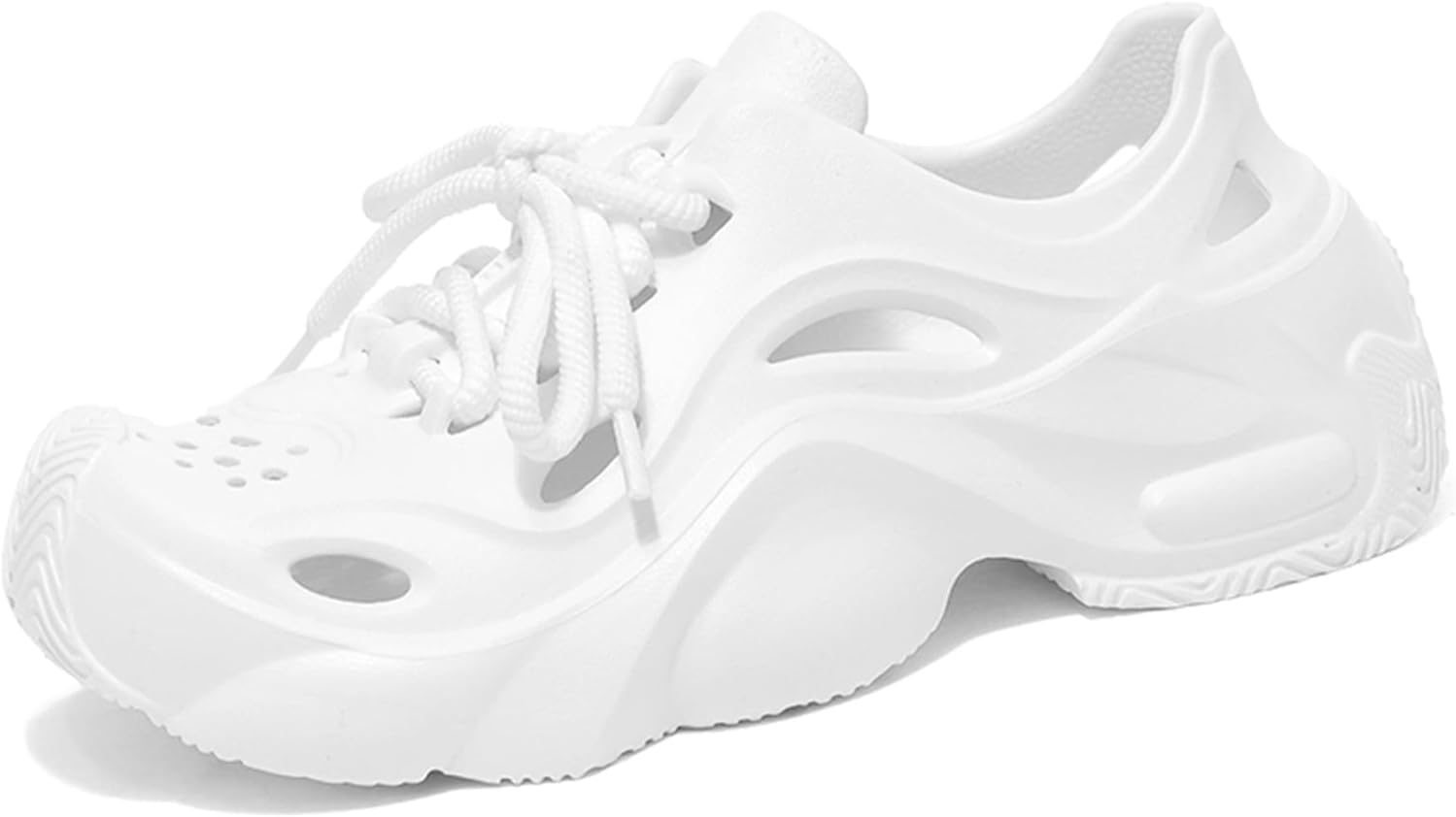 Кроссовки с массивной подошвой на шнуровке для мужчин и женщин, легкий материал EVA, с округлым носком, платформенная подошва, перфорированная дышащая структура, повседневная летняя обувь для активного отдыха и вечеринок Psieicwm, белый
Кроссовки с массивной подошвой на шнуровке для мужчин и женщин, легкий материал EVA, с округлым носком, платформенная подошва, перфорированная дышащая структура, повседневная летняя обувь для активного отдыха и вечеринок Psieicwm, белый