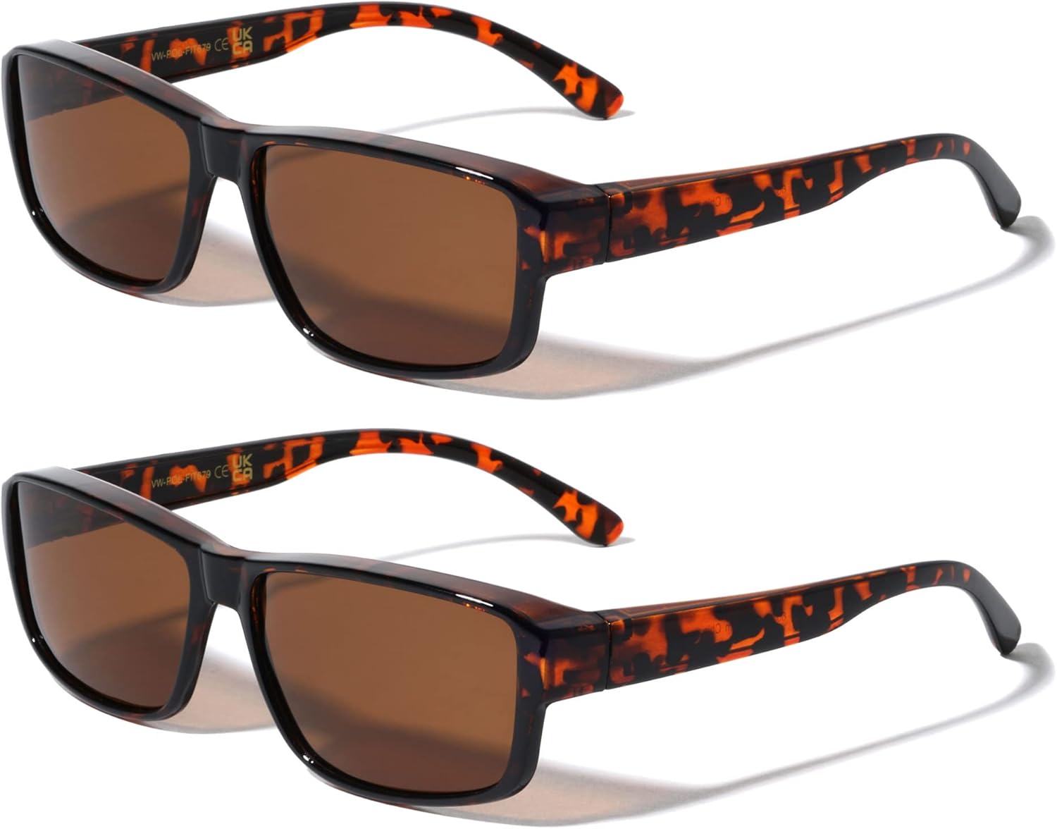 VWE 2 пары прямоугольных поляризованных очков, надеваются поверх солнцезащитных очков, подходят для ношения поверх очков с диоптриями, 100% защита от УФ-излучения. Для мужчин и женщин V.W.E., 2 Tortoise
VWE 2 пары прямоугольных поляризованных очков, надеваются поверх солнцезащитных очков, подходят для ношения поверх очков с диоптриями, 100% защита от УФ-излучения. Для мужчин и женщин V.W.E., 2 Tortoise
