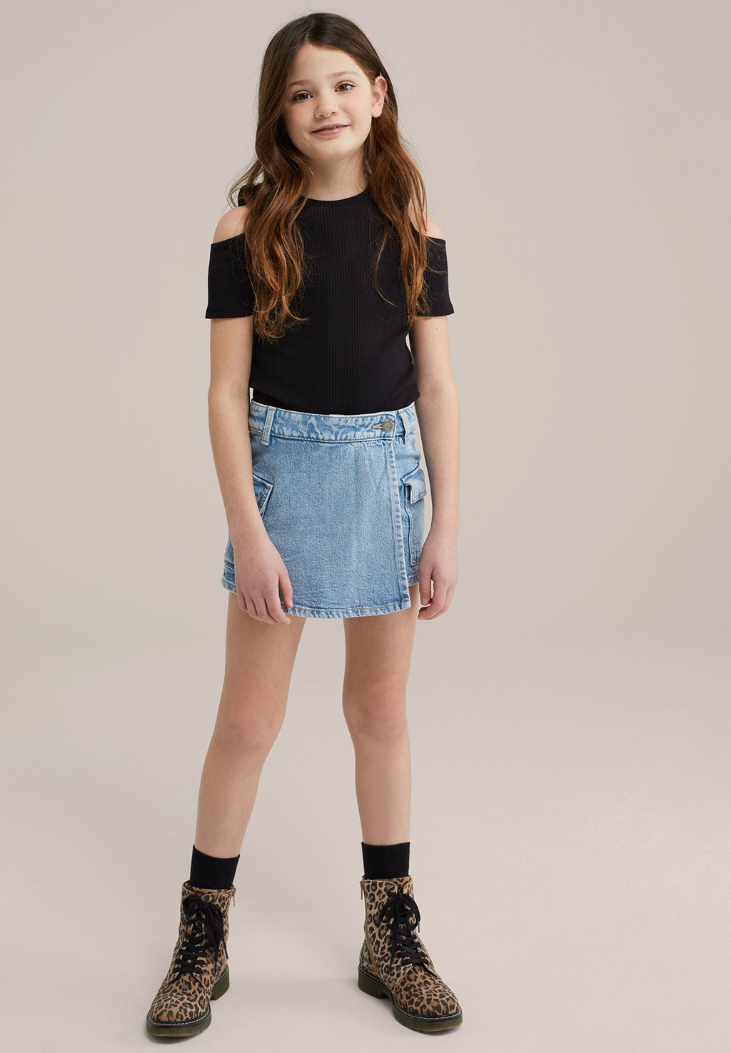 Юбка из денима Gonna a portafoglio WE Fashion, светло-голубой
Юбка из денима Gonna a portafoglio WE Fashion, светло-голубой