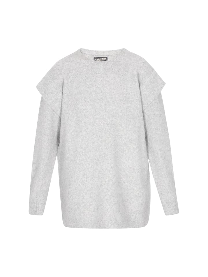 Женский свитер серого меланжа DreiMaster Vintage
Женский свитер серого меланжа DreiMaster Vintage