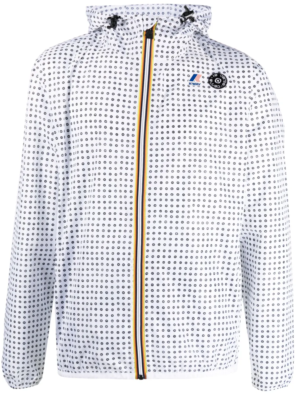 Куртка в горох из коллаборации с 10 Corso Como K-Way, белый 
Куртка в горох из коллаборации с 10 Corso Como K-Way, белый