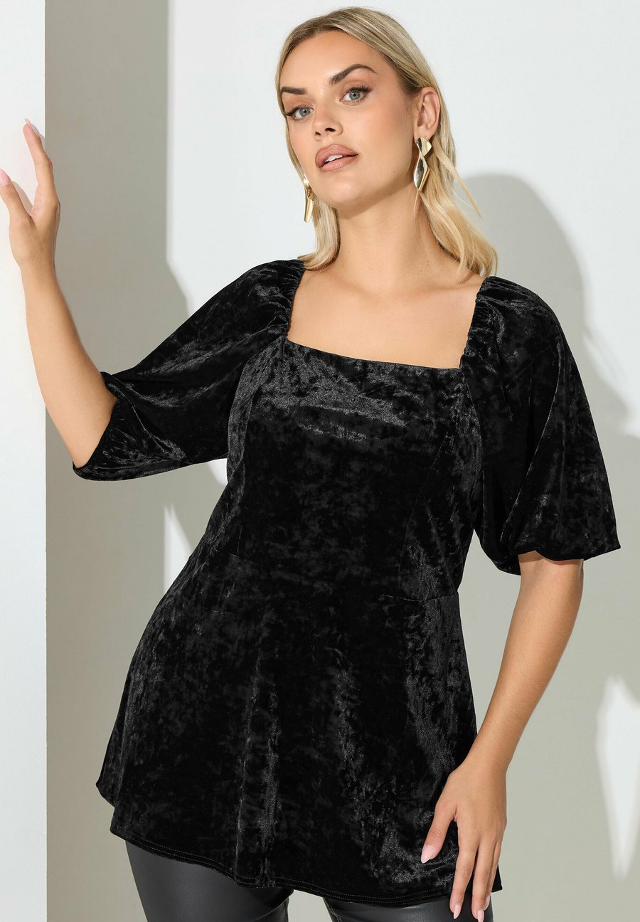 Блуза Yours Clothing Blouse, Black/Anthracite
Блуза Yours Clothing Blouse, Black/Anthracite