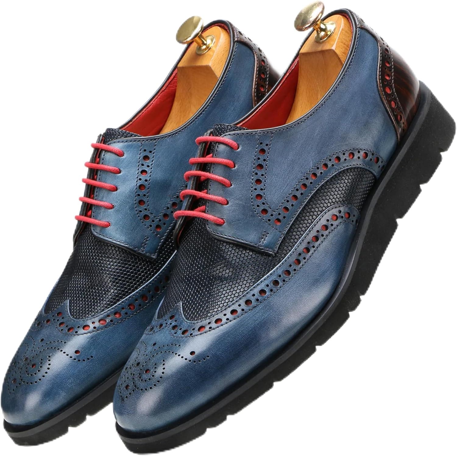 Мужские классические туфли - легкие вручную сшитые оксфорды из кожи полного зерна, деловая повседневная обувь, кроссовки AirFlexLite Escaro Royale, синий
Мужские классические туфли - легкие вручную сшитые оксфорды из кожи полного зерна, деловая повседневная обувь, кроссовки AirFlexLite Escaro Royale, синий