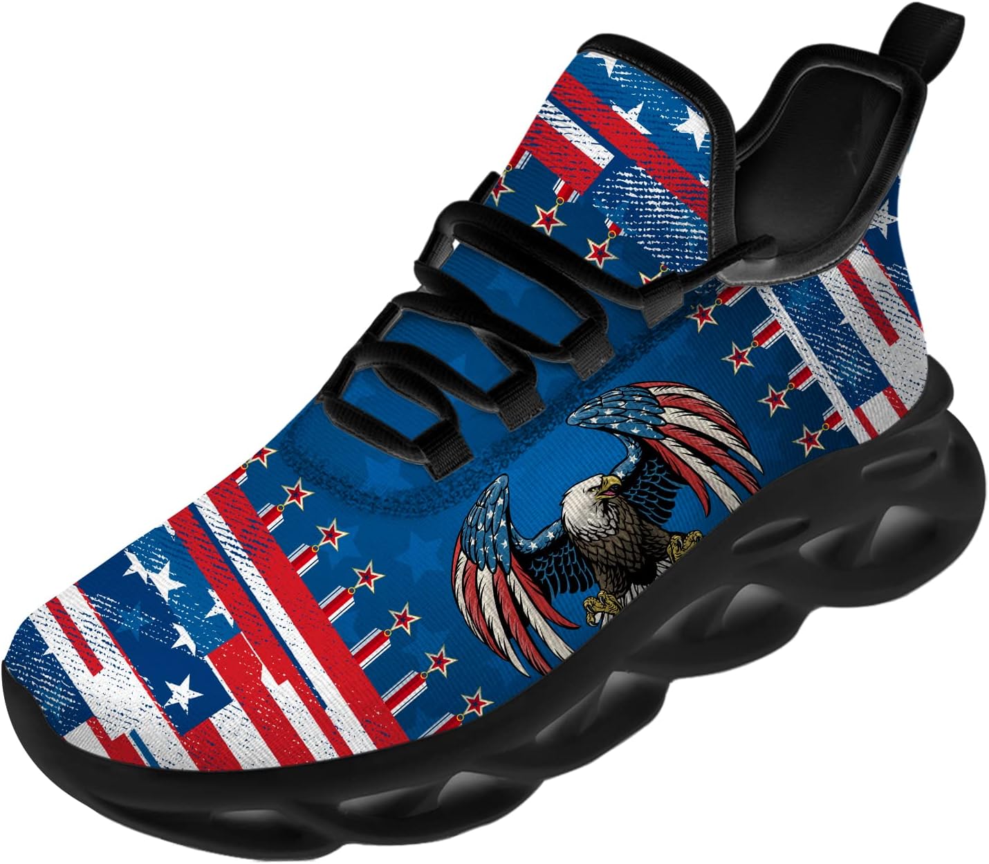 Кроссовки Ciadoon с американским флагом для женщин и мужчин, для бега, ходьбы и тенниса, обувь на 4 июля, подарки, синий
Кроссовки Ciadoon с американским флагом для женщин и мужчин, для бега, ходьбы и тенниса, обувь на 4 июля, подарки, синий