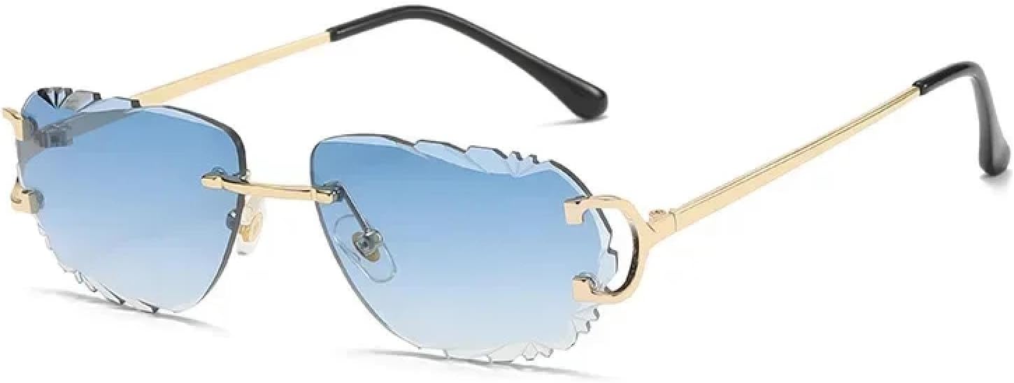 Солнцезащитные очки с защитой от УФ-излучения UV400 | Безободковые линзы | Женские и мужские | Для занятий спортом на открытом воздухе и вождения DSVIGF, Gold Gradient Blue
Солнцезащитные очки с защитой от УФ-излучения UV400 | Безободковые линзы | Женские и мужские | Для занятий спортом на открытом воздухе и вождения DSVIGF, Gold Gradient Blue