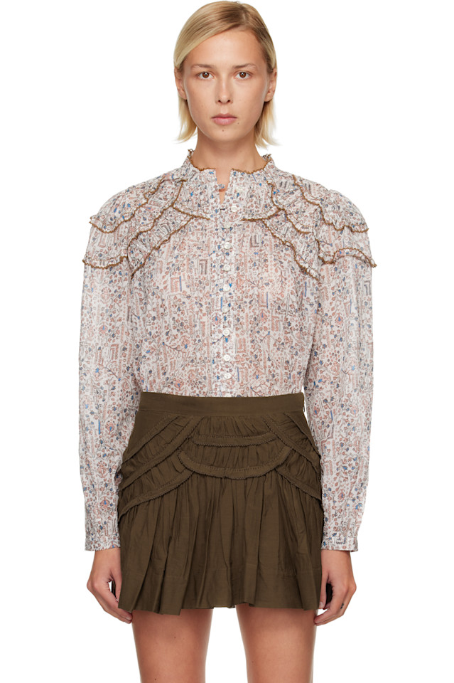 Isabel Marant Etoile Разноцветная блузка «Криста»
Isabel Marant Etoile Разноцветная блузка «Криста»