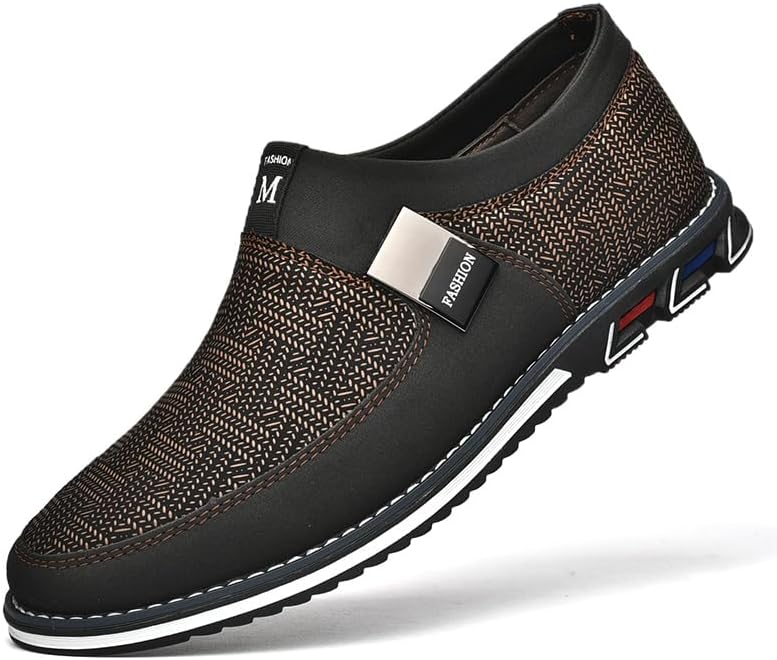 Мужские повседневные удобные кожаные лоферы AQIXIDX, дышащие и легкие, для офиса и делового стиля, коричневый
Мужские повседневные удобные кожаные лоферы AQIXIDX, дышащие и легкие, для офиса и делового стиля, коричневый