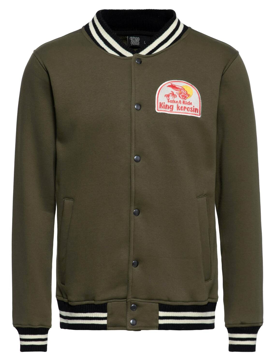 King Kerosin Куртка для межсезонья 'It's a Good Day - Take a Ride' в цвете Olive
King Kerosin Куртка для межсезонья 'It's a Good Day - Take a Ride' в цвете Olive