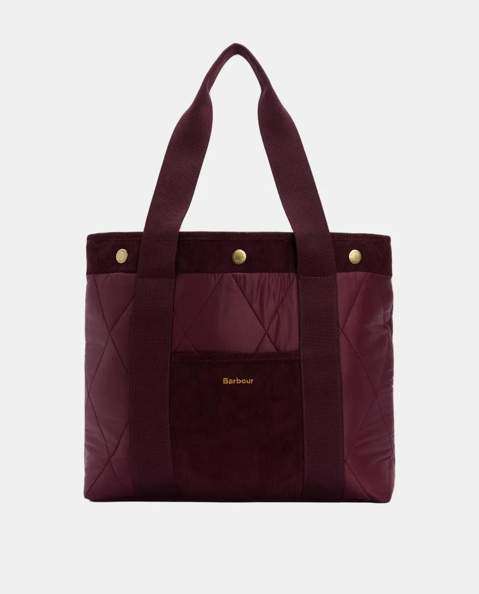 Стеганая сумка-тоут с ручками Barbour, бордовый
Стеганая сумка-тоут с ручками Barbour, бордовый