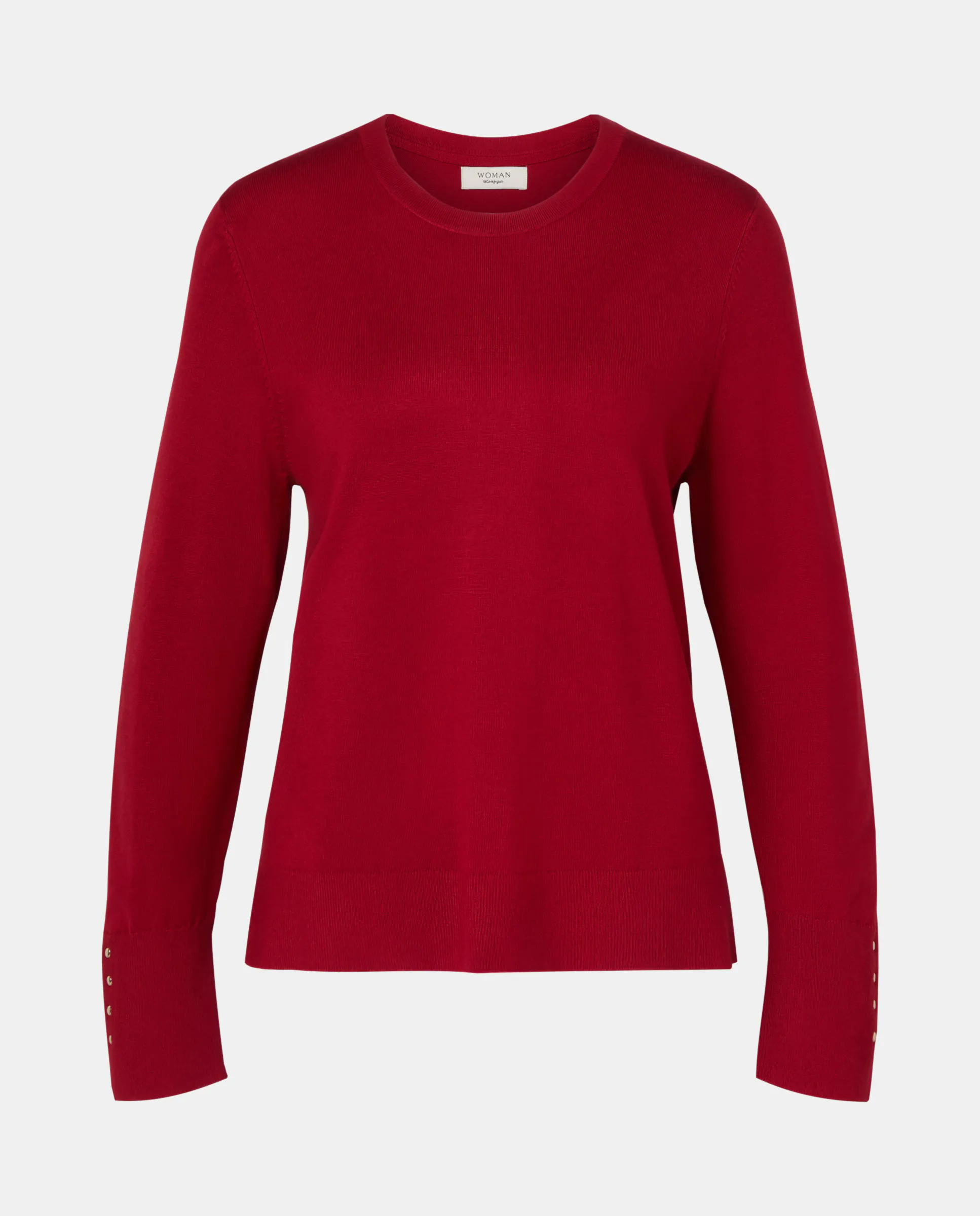 Базовый женский свитер из вискозы без узоров Woman El Corte Inglés, красный
Базовый женский свитер из вискозы без узоров Woman El Corte Inglés, красный