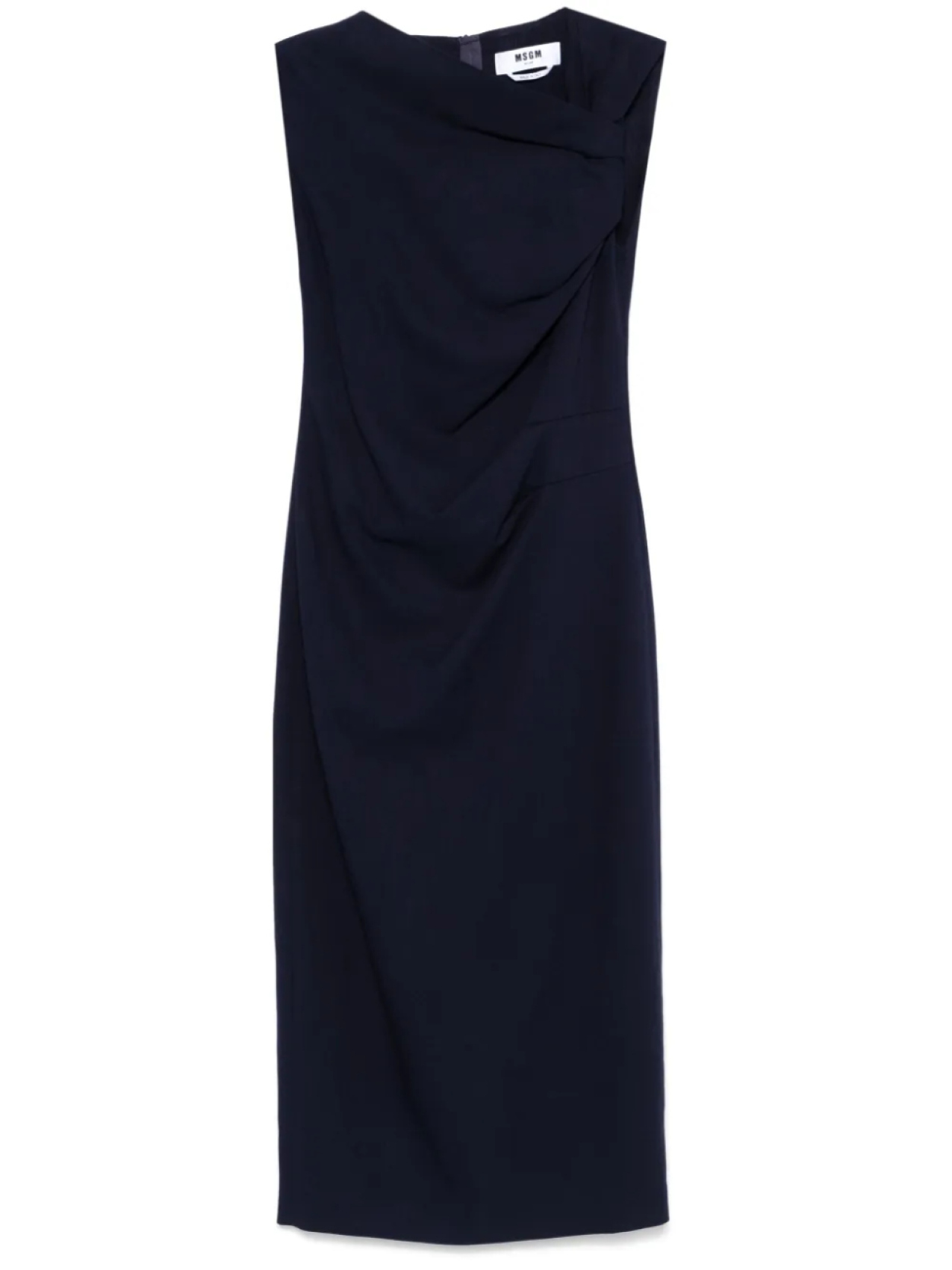 MSGM платье миди с драпировкой, синий
MSGM платье миди с драпировкой, синий