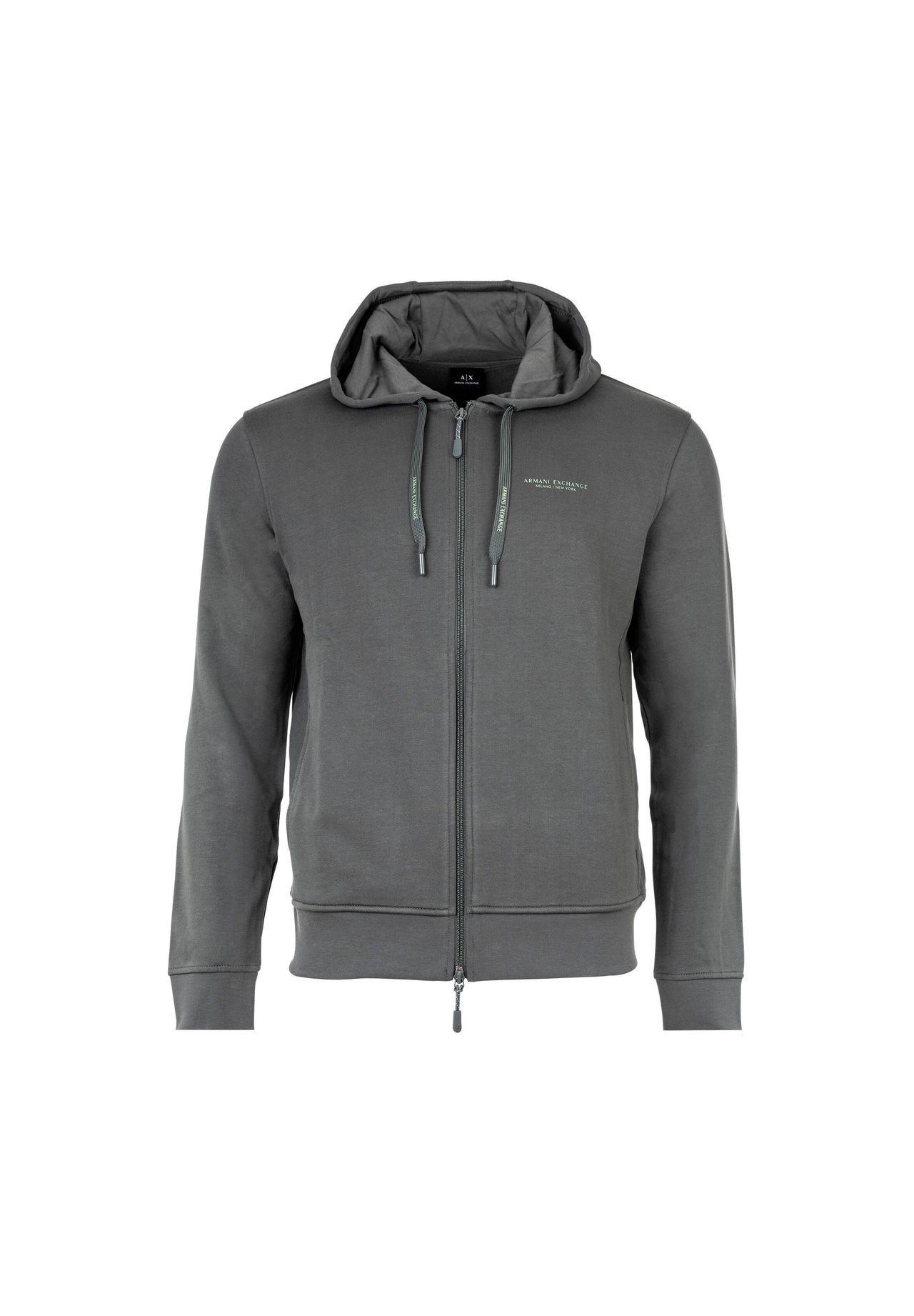 Мужская толстовка - куртка-толстовка, логотип ARMANI EXCHANGE, цвет Grau (granite)
Мужская толстовка - куртка-толстовка, логотип ARMANI EXCHANGE, цвет Grau (granite)
