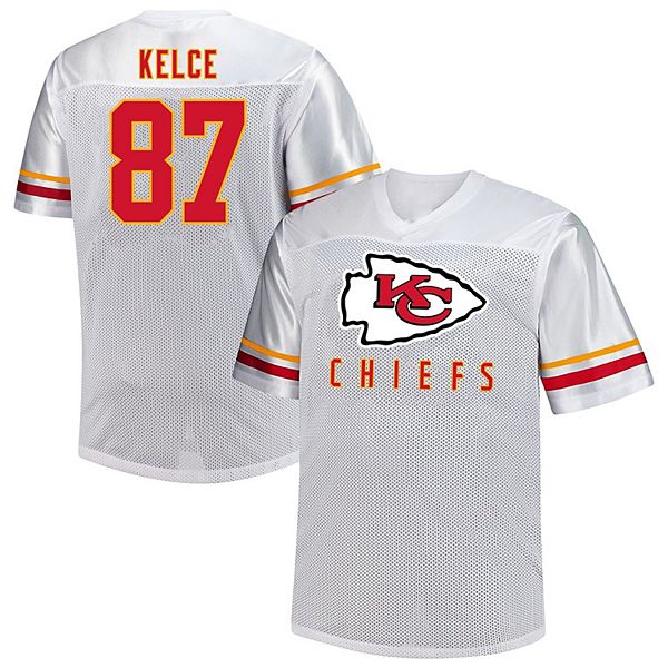 Мужская футболка с V-образным вырезом Travis Kelce Kansas City Chiefs белая Big & Tall Fanatics
Мужская футболка с V-образным вырезом Travis Kelce Kansas City Chiefs белая Big & Tall Fanatics