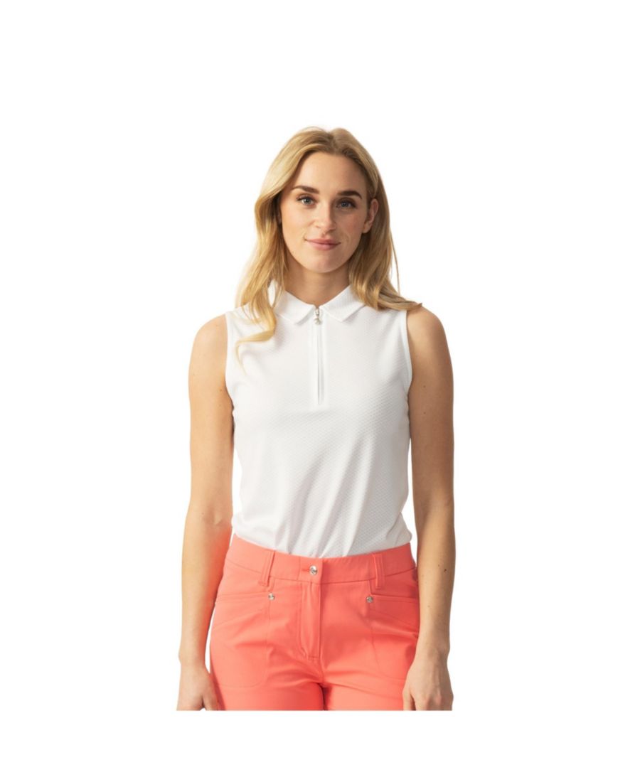 Женская поло-рубашка без рукавов Peoria для гольфа Daily Sports, White
Женская поло-рубашка без рукавов Peoria для гольфа Daily Sports, White