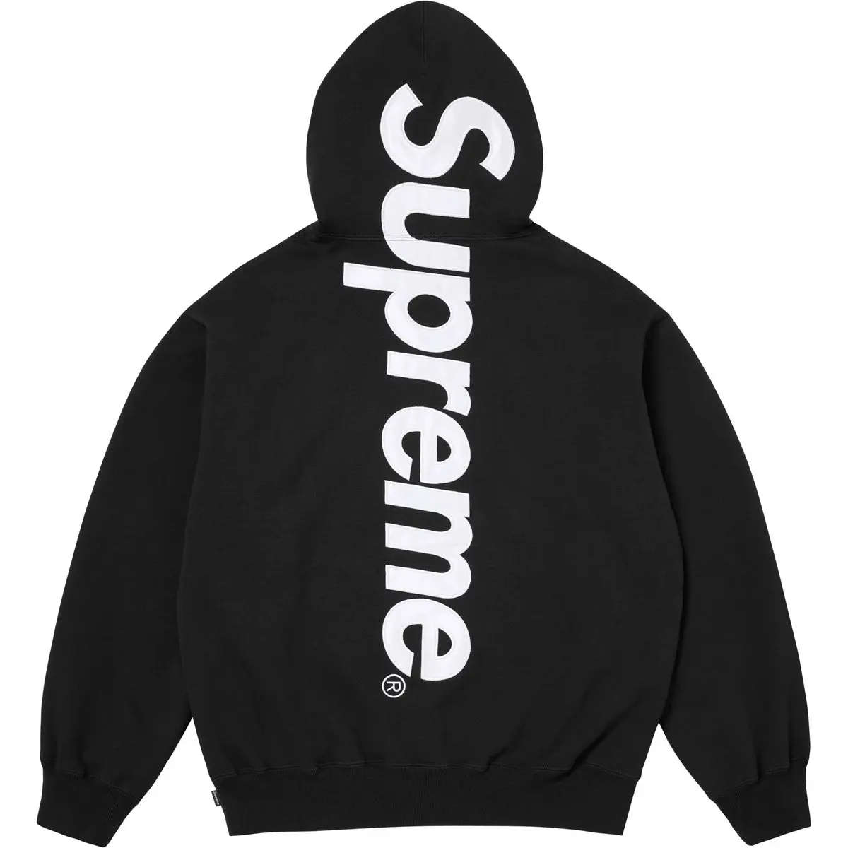 Сатиновая худи с аппликацией FW24 Supreme, черный
Сатиновая худи с аппликацией FW24 Supreme, черный