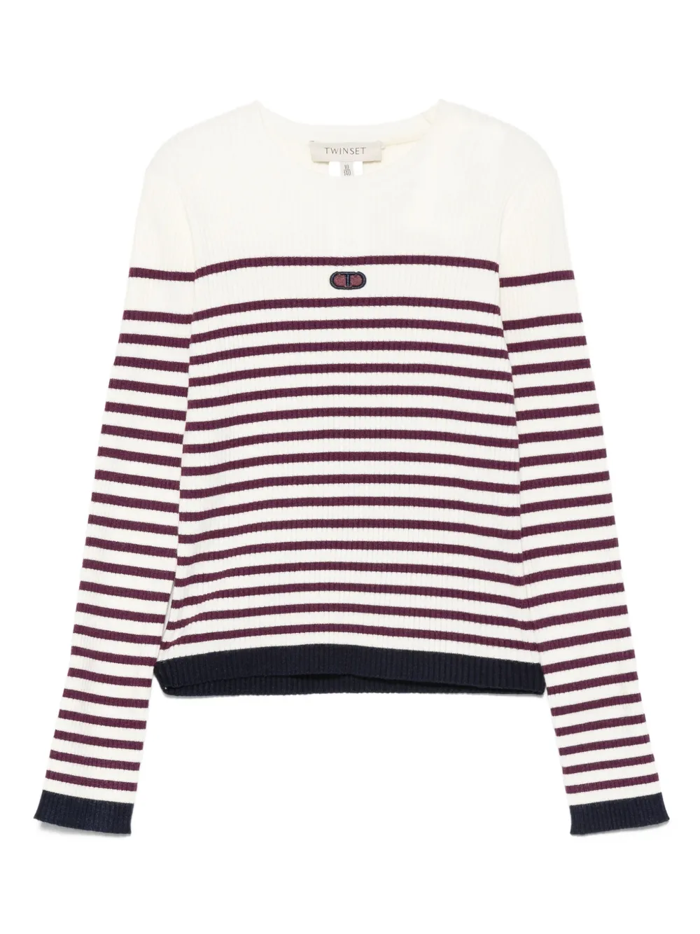 Полосатый ребристый свитер TWINSET Kids, нейтральный
Полосатый ребристый свитер TWINSET Kids, нейтральный