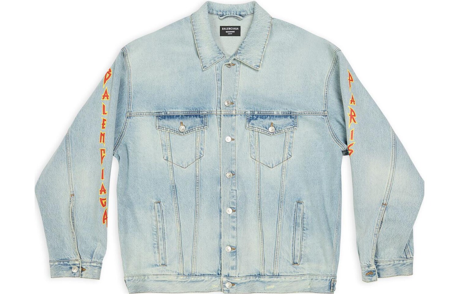 Джинсовая куртка унисекс синяя Balenciaga, синий
Джинсовая куртка унисекс синяя Balenciaga, синий