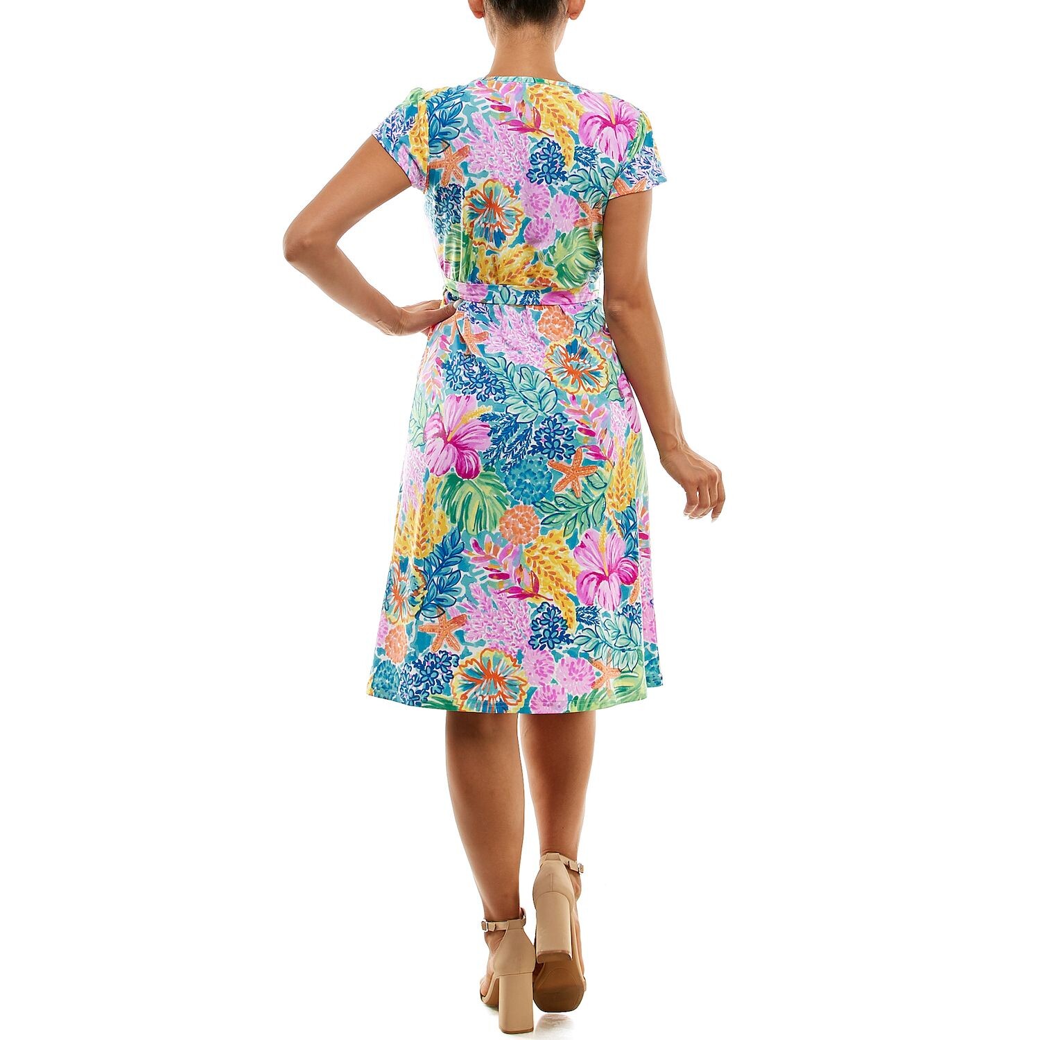 Женское платье с поясом и рукавами-крылышками Nina Leonard Nina Leonard
Женское платье с поясом и рукавами-крылышками Nina Leonard Nina Leonard