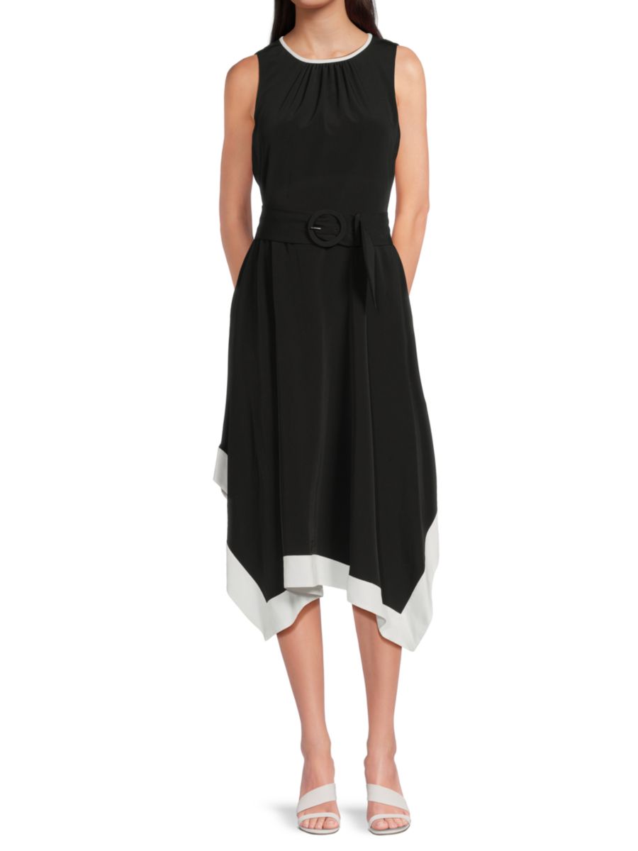 Платье миди с поясом и платком-подолом Karl Lagerfeld Paris, цвет Black Soft White
Платье миди с поясом и платком-подолом Karl Lagerfeld Paris, цвет Black Soft White