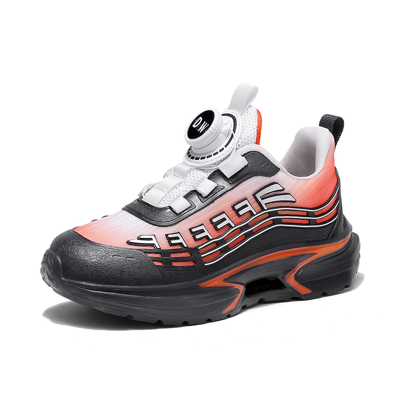 Детские баскетбольные кроссовки с низким верхом, противоскользящие, с амортизацией, устойчивые к истиранию и ударам D&W, черный/оранжевый 
Детские баскетбольные кроссовки с низким верхом, противоскользящие, с амортизацией, устойчивые к истиранию и ударам D&W, черный/оранжевый