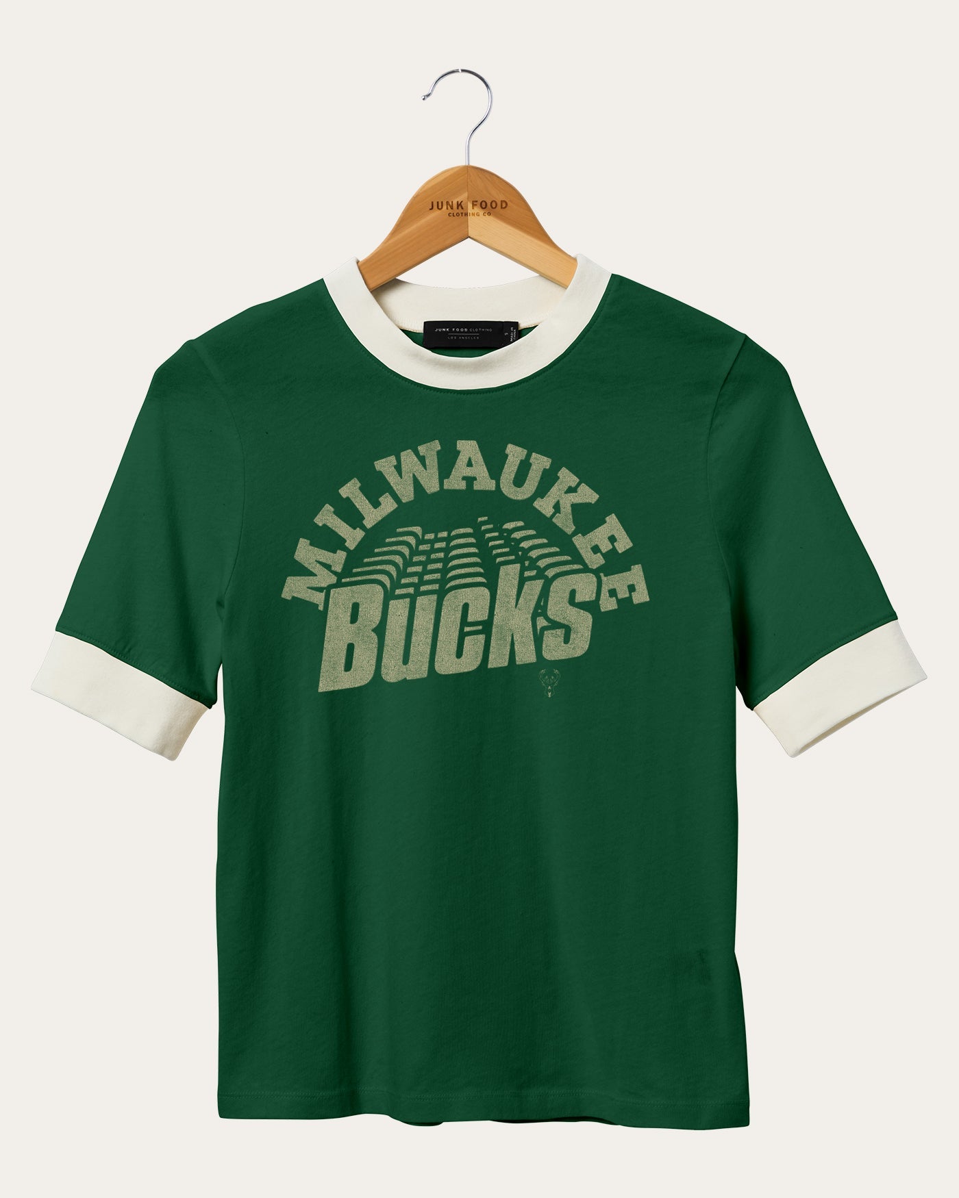 Женская футболка NBA Milwaukee Bucks Slim Ringer Junk Food Clothing, зеленый
Женская футболка NBA Milwaukee Bucks Slim Ringer Junk Food Clothing, зеленый