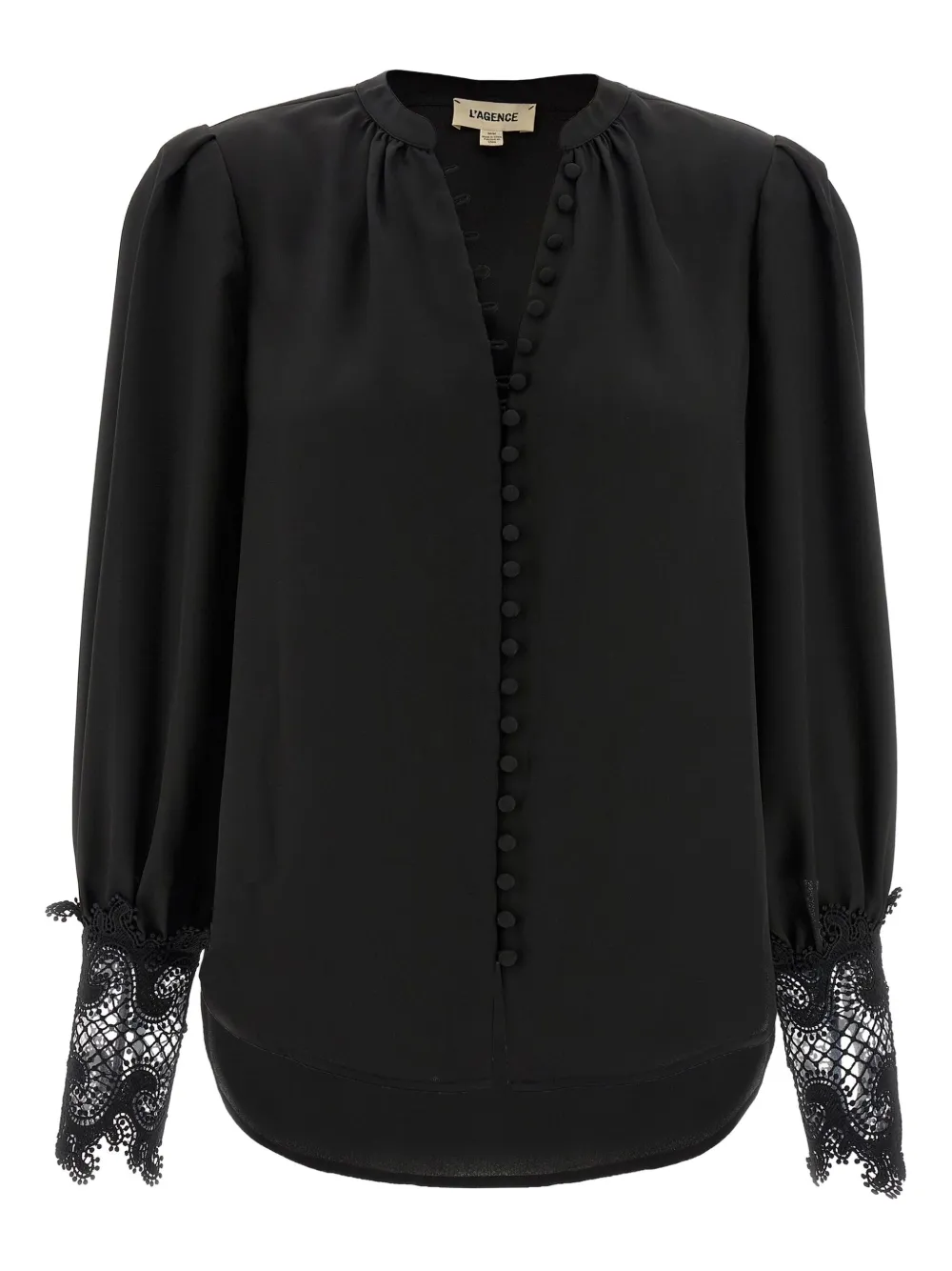 Рубашка Ava с кружевной отделкой L'Agence, черный
Рубашка Ava с кружевной отделкой L'Agence, черный
