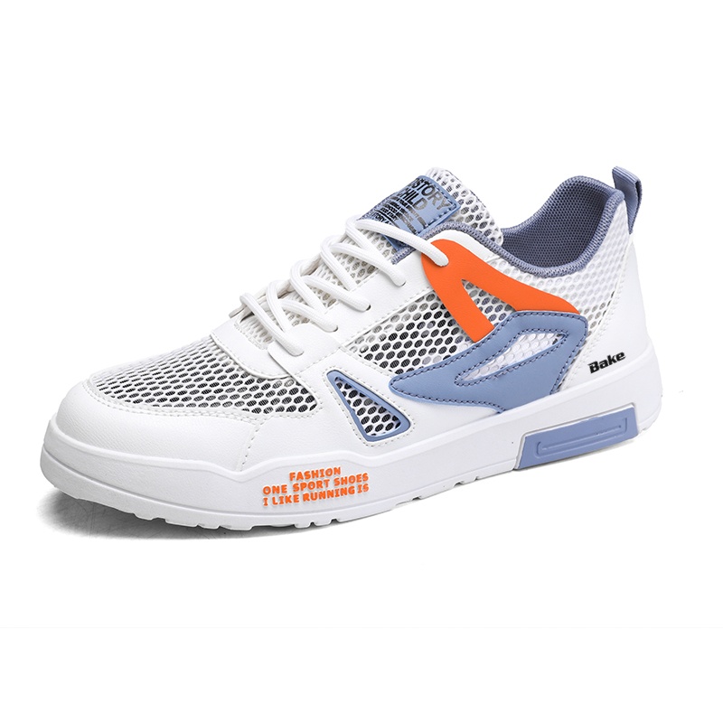 BAKE Износостойкие легкие дышащие лоу-топы для скейтбординга мужские бело-сине-оранжевые, цвет White Blue Orange 
BAKE Износостойкие легкие дышащие лоу-топы для скейтбординга мужские бело-сине-оранжевые, цвет White Blue Orange