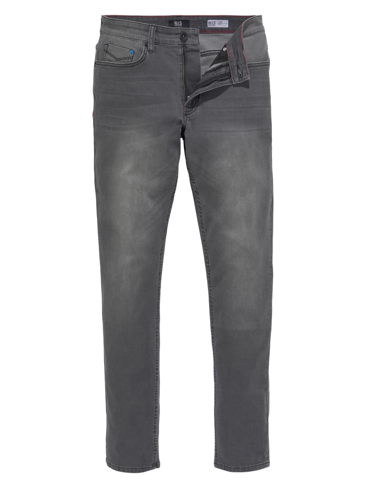 Джинсы Slim Fit темно-серого цвета H.I.S.
Джинсы Slim Fit темно-серого цвета H.I.S.