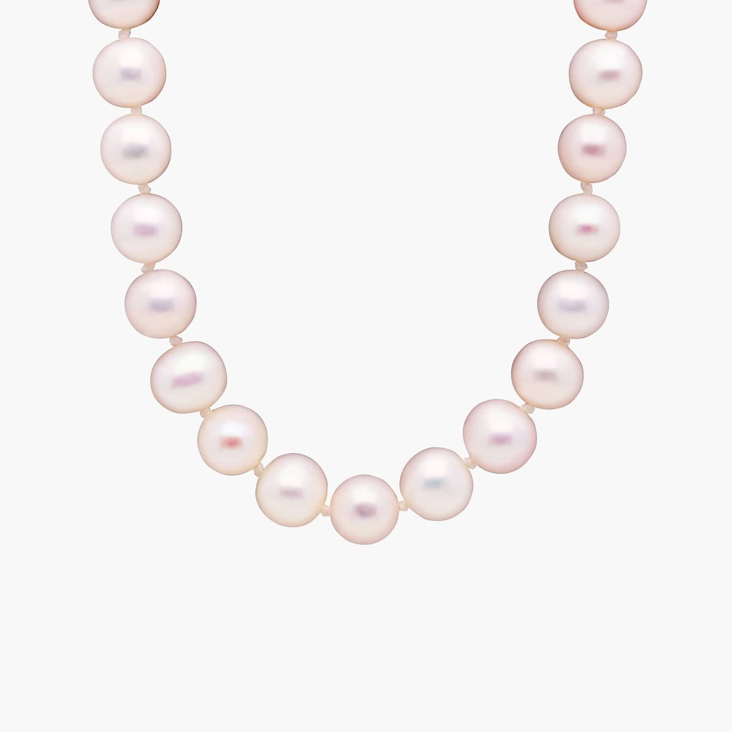 Ожерелье из нити пресноводного культивированного жемчуга 20 дюймов из 14-каратного белого золота (8,0-8,5 мм) Blue Nile 
Ожерелье из нити пресноводного культивированного жемчуга 20 дюймов из 14-каратного белого золота (8,0-8,5 мм) Blue Nile