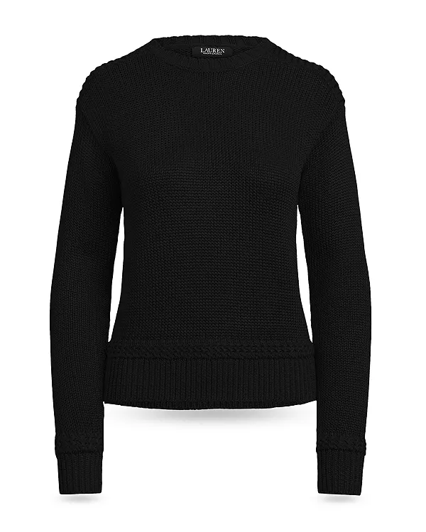 Свитер с круглым вырезом Ralph Lauren, черный
Свитер с круглым вырезом Ralph Lauren, черный