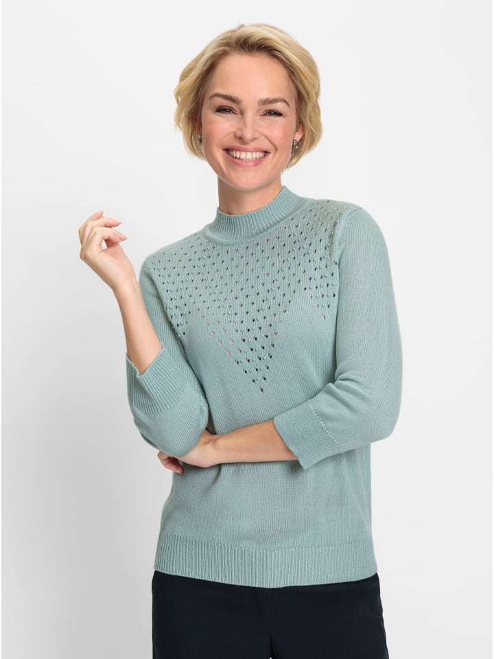 Свитер с воротником-стойкой цвета лайма и мяты WITT WEIDEN
Свитер с воротником-стойкой цвета лайма и мяты WITT WEIDEN