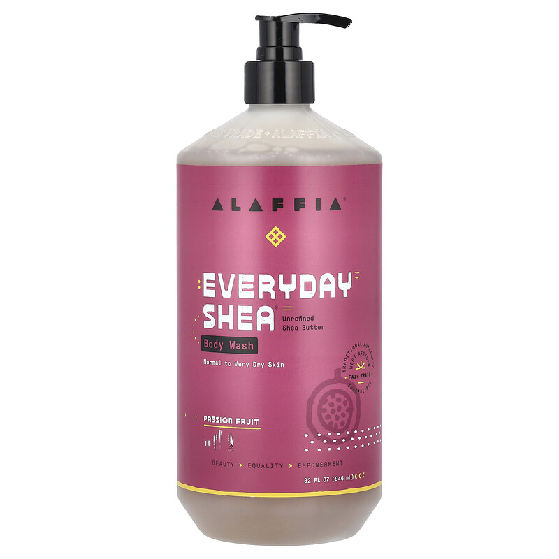 Alaffia, Everyday Shea, гель для душа с маслом ши и маракуйей, 950 мл (32 жидк. унции)
Alaffia, Everyday Shea, гель для душа с маслом ши и маракуйей, 950 мл (32 жидк. унции)