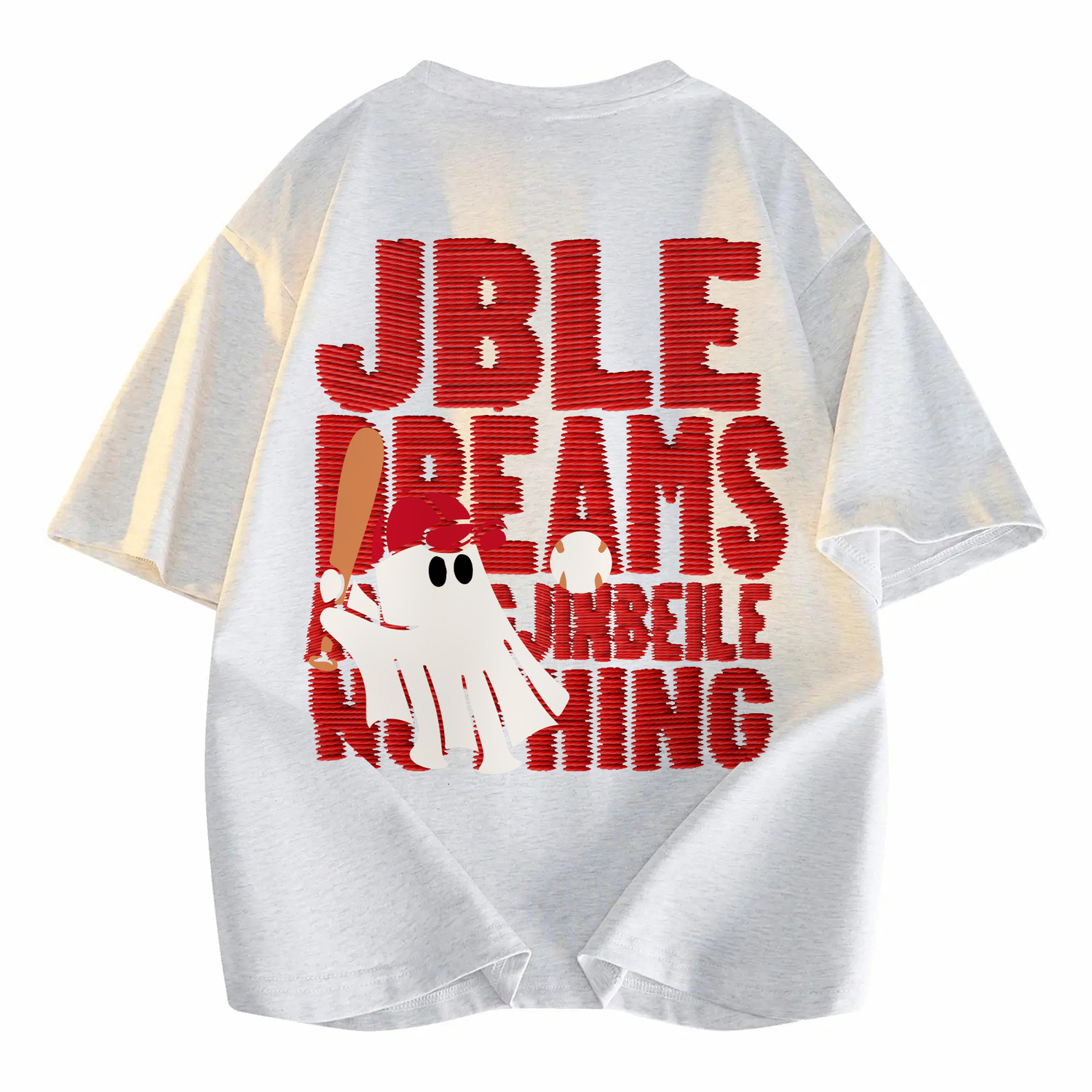 Футболка унисекс JINBEILE, белый/красный
Футболка унисекс JINBEILE, белый/красный