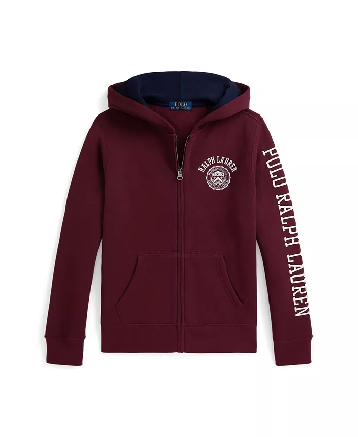 Толстовка с капюшоном из флиса с логотипом Big Boys на молнии Polo Ralph Lauren, красный
Толстовка с капюшоном из флиса с логотипом Big Boys на молнии Polo Ralph Lauren, красный