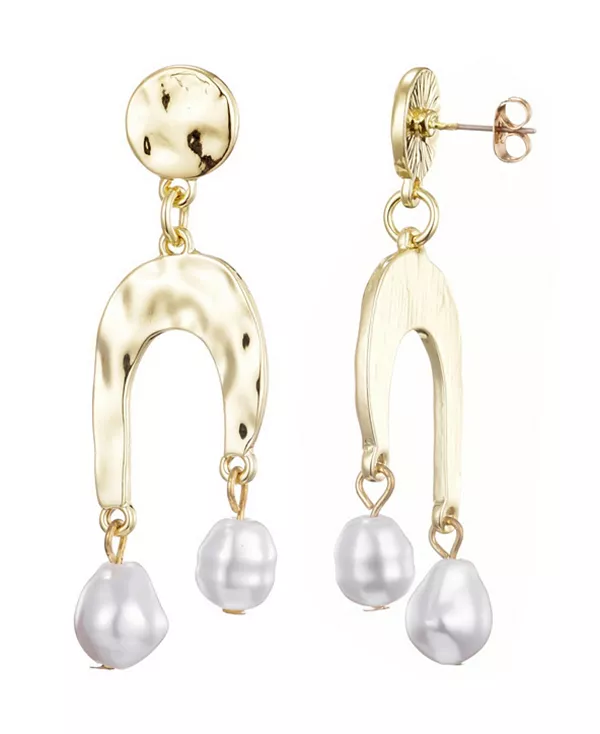 Крупные золотые серьги с искусственным жемчугом Adornia, gold
Крупные золотые серьги с искусственным жемчугом Adornia, gold