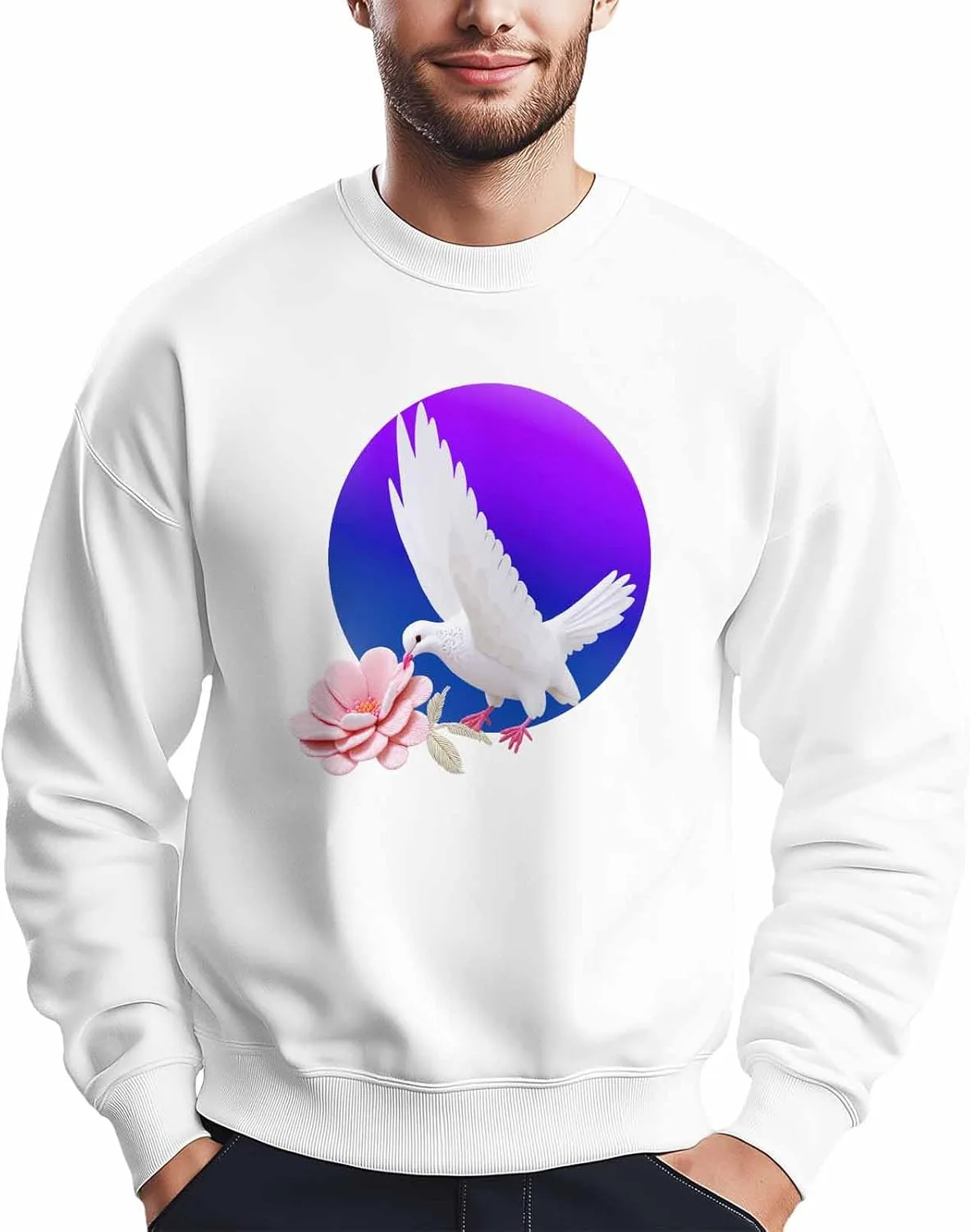 Мужской свитшот Pigeon Pink Flower Blue Sunset с длинными рукавами Winvebermior
Мужской свитшот Pigeon Pink Flower Blue Sunset с длинными рукавами Winvebermior